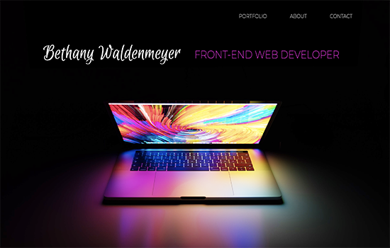 Portfolio site image